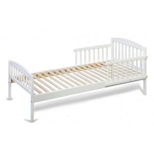 Białe łóżko dziecięce z drewna sosnowego YappyKids Classic
