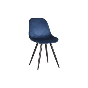 Ciemnoniebieskie aksamitne krzesła zestaw 2 szt.Capri  – LABEL51