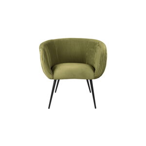 Zielone krzesło z aksamitnym obiciem Majestic – Leitmotiv