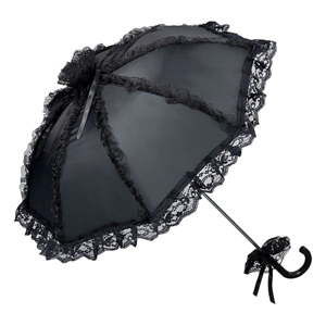 Czarny parasol Von Lilienfeld Bridal Malisa