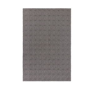 Czarny bawełniany dywan Flair Rugs Pappel, 114x170 cm