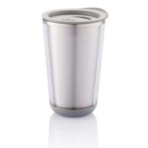 Kubek termiczny w srebrnej barwie XD Design Dia, 400 ml