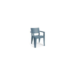 Niebieskie plastikowe krzesło ogrodowe Julie – Keter