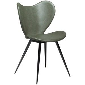 Zielone krzesło ze skóry ekologicznej DAN-FORM Denmark Dreamer