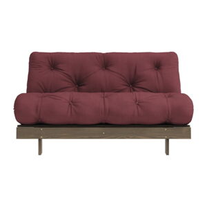 Bordowa rozkładana sofa 140 cm Roots – Karup Design