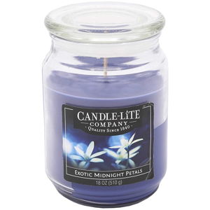 Świeczka w szkle o zapachu egzotycznych liści Candle-Lite, 110 h