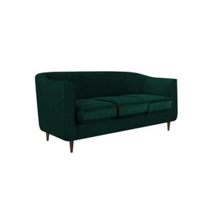 Ciemnozielona sofa 3-osobowa Kooko Home Glam