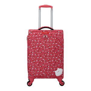 Różowa walizka z 4 kółkami Lollipops Rubby