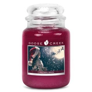 Świeczka zapachowa w szklanym pojemniku Goose Creek Urok Bożego Narodzenia, 150 godz. palenia
