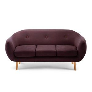 Brązowa sofa 3-osobowa Scandi by Stella Cadente Maison