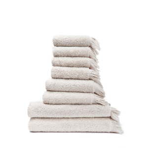 Zestaw 6 kremowych ręczników i 2 ręczników kąpielowych ze 100% bawełny Bonami