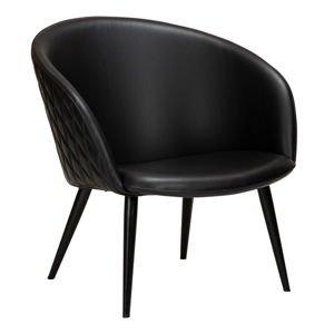 Czarny fotel z imitacji skóry DAN-FORM Denmark Dual