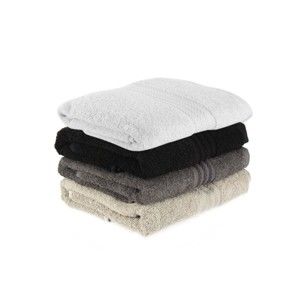 Zestaw 4 ręczników bawełnianych Foutastic Shadow, 50x90 cm
