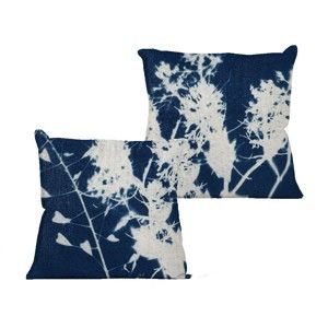 Poszewka na poduszkę Linen Couture Blue Spots, 45x45 cm