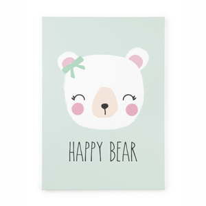 Obraz na płótnie Tanuki Happy Bear, 70x50 cm