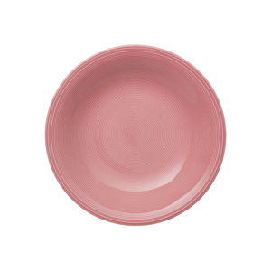 Różowy porcelanowy talerz głeboki Like by Villeroy & Boch Group, 23,5 cm