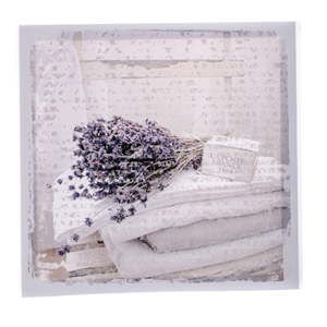 Obraz na płótnie z lawendą Dakls Flowers, 28x28 cm
