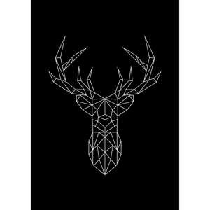 Plakat Imagioo Polygon Deer, 40x30 cm