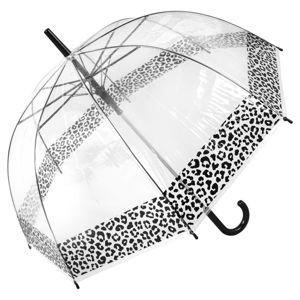 Przezroczysty parasol Ambiance Leopard, ⌀ 85 cm