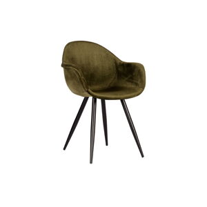 Aksamitne krzesła w kolorze khaki zestaw 2 szt. Forli – LABEL51