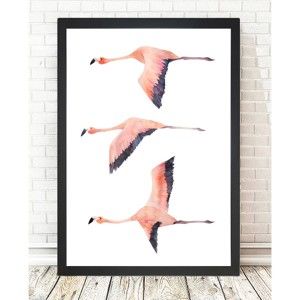 Obraz Tablo Center Flamingos, 24x29 cm