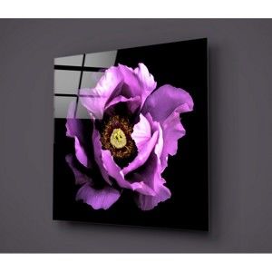Czarno-fioletowy szklany obraz Insigne Calipsa Purple, 30x30 cm