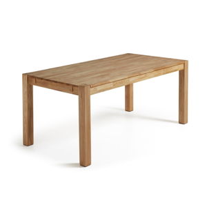 Rozkładany stół do jadalni z drewna dębowego Kave Home, 140 x 90 cm
