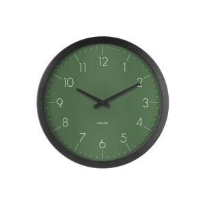 Zielony zegar ścienny Karlsson Dainty