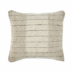 Beżowa poszewka na poduszkę z bawełny i lnu Nkuku Mayla, 50x50 cm