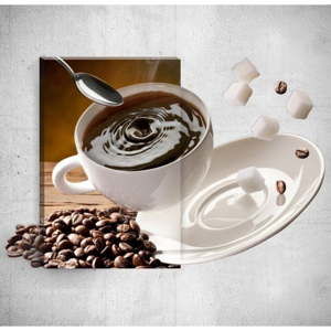 Obraz 3D Mosticx Coffee Time, 40x60 cm