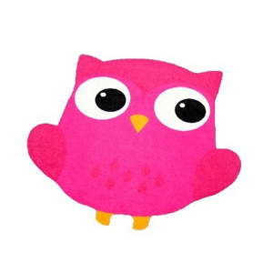 Różowy dywan dziecięcy Zala Living Owl, 66x66 cm