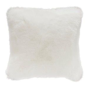 Biała poduszka ze sztucznej skóry Mint Rugs Soft, 43x43 cm