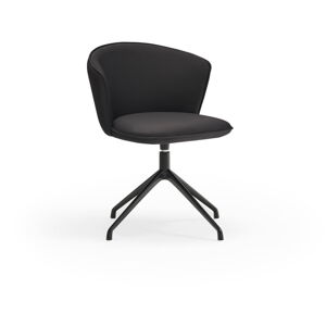 Czarne krzesła zestaw obrotowe 2 szt. Add – Teulat