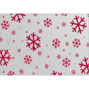 Dywan Vitaus Christmas Period Snowflake Pattern, 50x80 cm