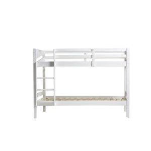 Białe łóżko piętrowe Marckeric Torino, 202x98 cm