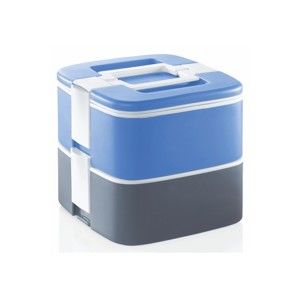 Szaro-niebieski termoreaktywny pojemnik na obiad Enjoy, 1,5 l