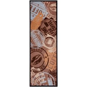 Brązowy chodnik kuchenny Zala Living Coffee Stamp, 50x150 cm