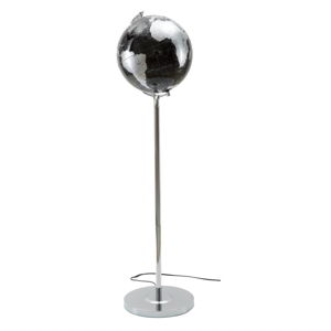 Lampa stołowa w kolorze czarno-srebrnym Mauro Ferretti Da Terra, wysokość 130 cm