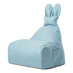 Niebieski worek do siedzenia dla dzieci The Brooklyn Kids Funny Bunny