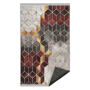 Szaro-bordowy dywan odpowiedni do prania 160x230 cm – Mila Home