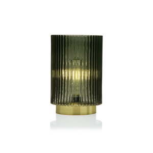 Zielona szklana lampa LED Versa Relax, ⌀ 15 cm