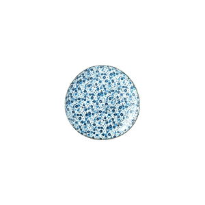 Niebiesko-biały talerz ceramiczny MIJ Daisy, ø 19 cm