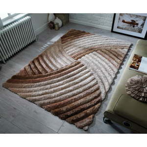 Szarobrązowy dywan Flair Rugs Furrow Natural, 120x170 cm