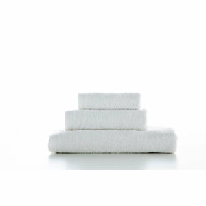 Zestaw 3 białych bawełnianych ręczników El Delfin Lisa Coral, 70x140 cm