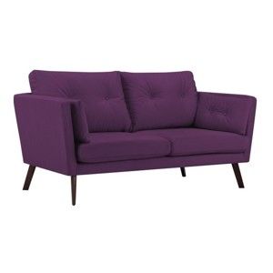 Fioletowa sofa 3-osobowa Mazzini Sofas Cotton