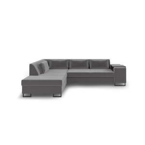Szara rozkładana sofa lewostronna Cosmopolitan Design San Diego