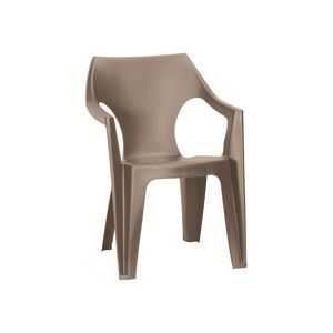 Jasnobrązowe plastikowe krzesło ogrodowe Dante – Keter