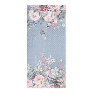 Niebieski/różowy ręcznik kąpielowy 70x150 cm Soft bouquet – Happy Friday