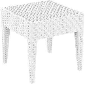 Biały stół ogrodowy Resol Ipanema, 45x45 cm
