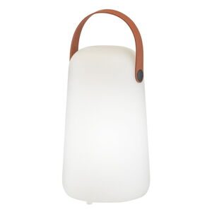 Biała/brązowa lampa stołowa LED (wysokość 21 cm) Collgar – Fischer & Honsel
